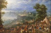 Jan Brueghel View of a Port city, oil painting reproduction